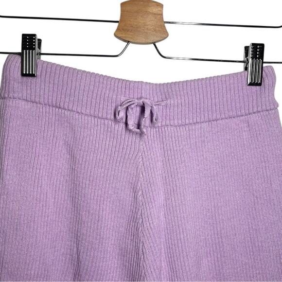 The Lullaby Club Light Lilac Purple Rib Knit Alex Shorts S/M - Picture 6 of 9